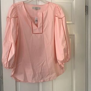 Light pink blouse from Loft